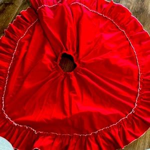 Red folklorico practice skirt